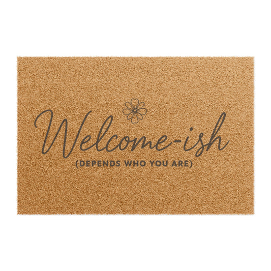 Humorous Welcome Doormat, Fun Entryway Decor, Housewarming Gift, Quirky Home Accessory, Indoor/Outdoor Rug Welcome-ish Midlife