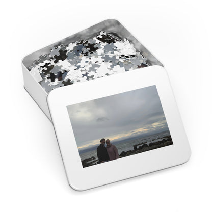 Personalized Photo Jigsaw Puzzle with Tin — Custom Memory Keepsake (Family, Travel, Ireland)