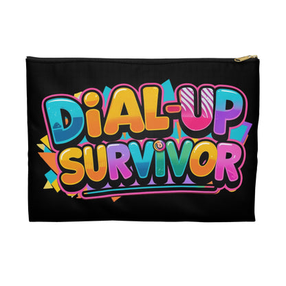 Retro Tech Accessory Pouch - For the Love of Lag and Legacy - Dial Up Survivor