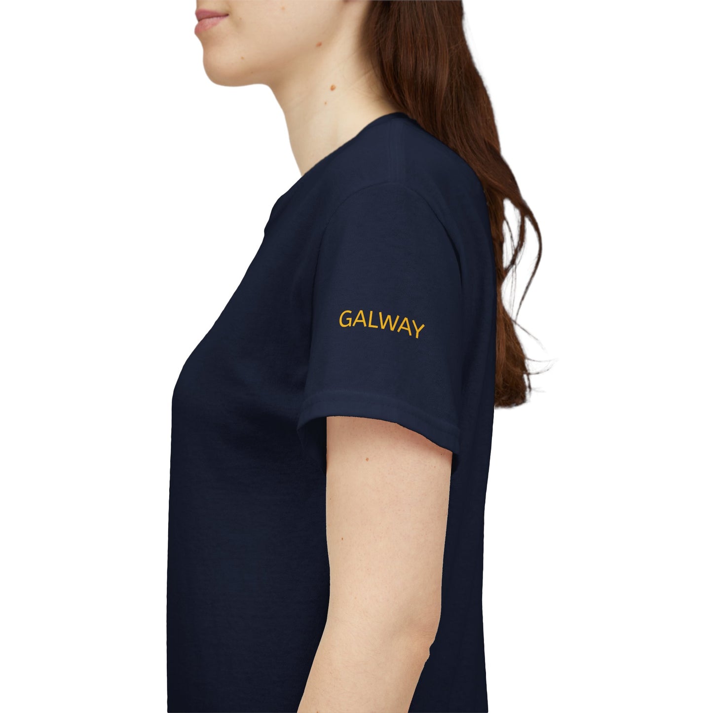 Galway Hooker Nautical T‑Shirt — "Heritage Sails On" Personalized Back & Sleeve Tee