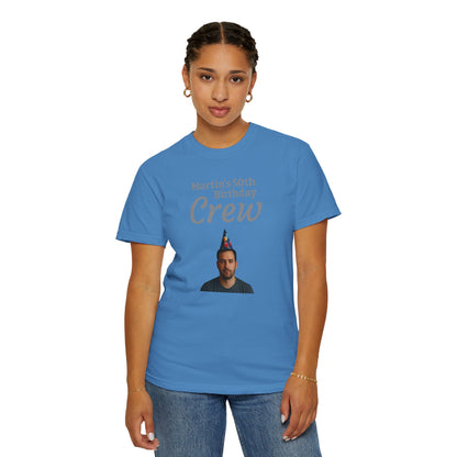 Personalized Birthday Photo T-Shirt — Custom Name & Message