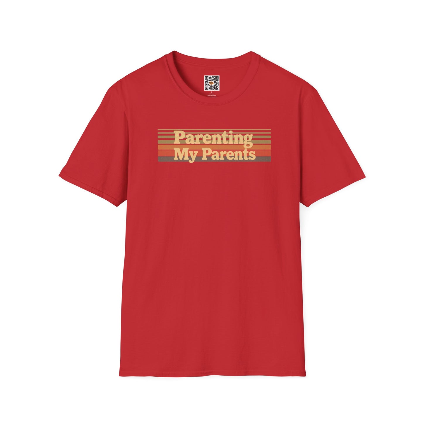 Parenting My Parents Retro T-Shirt — Personalize the Back (Caregiver Tee)