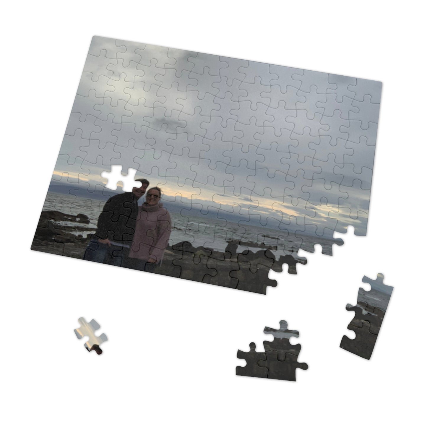 Personalized Photo Jigsaw Puzzle with Tin — Custom Memory Keepsake (Family, Travel, Ireland)