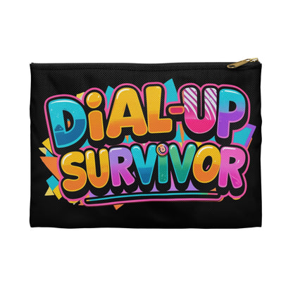 Retro Tech Accessory Pouch - For the Love of Lag and Legacy - Dial Up Survivor