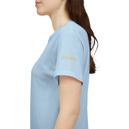 Galway Hooker Nautical T‑Shirt — "Heritage Sails On" Personalized Back & Sleeve Tee