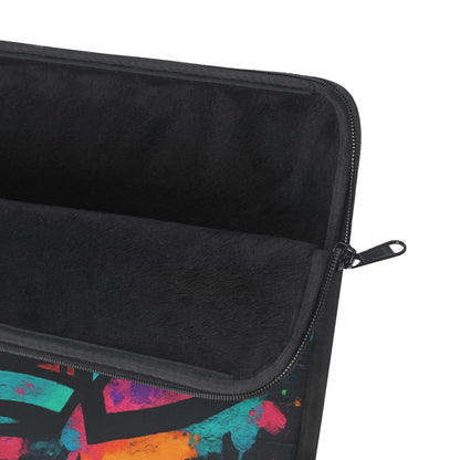 Personalize 'Word' Graffiti 90s Slang Laptop Sleeve — Funny Computer Keys Tech Accessory