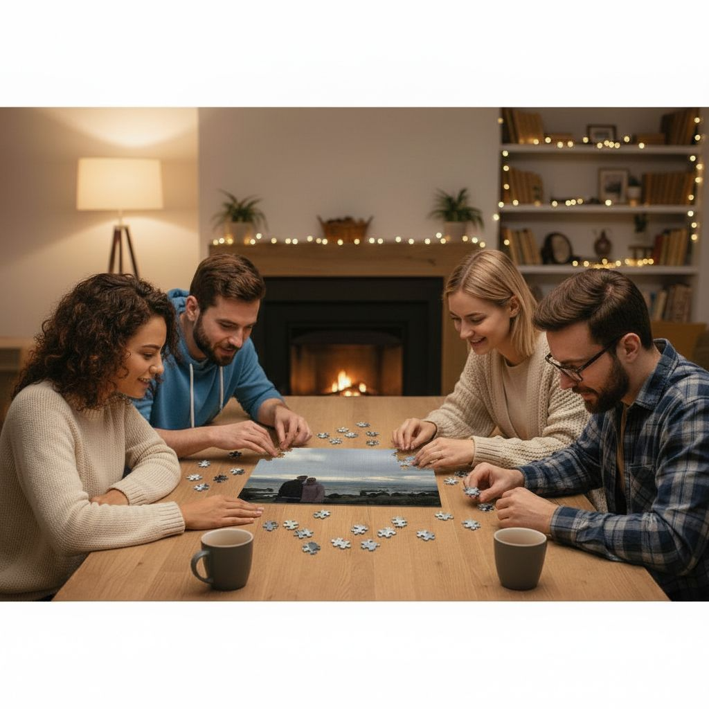 Personalized Photo Jigsaw Puzzle with Tin — Custom Memory Keepsake (Family, Travel, Ireland)