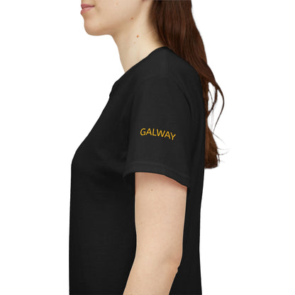 Galway Hooker Nautical T‑Shirt — "Heritage Sails On" Personalized Back & Sleeve Tee
