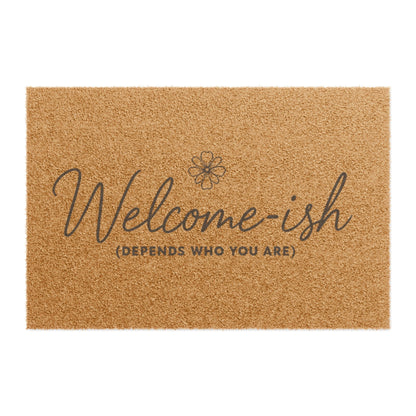 Humorous Welcome Doormat, Fun Entryway Decor, Housewarming Gift, Quirky Home Accessory, Indoor/Outdoor Rug Welcome-ish Midlife