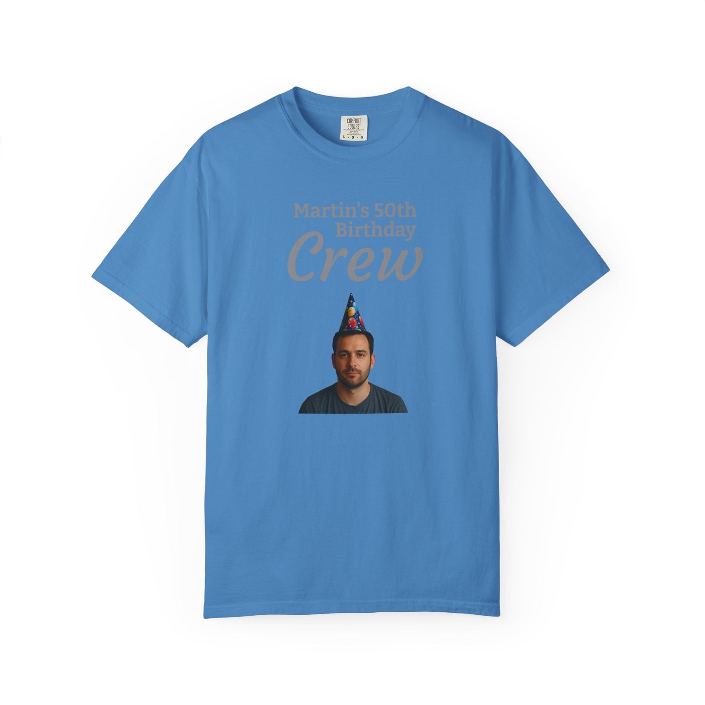 Personalized Birthday Photo T-Shirt — Custom Name & Message