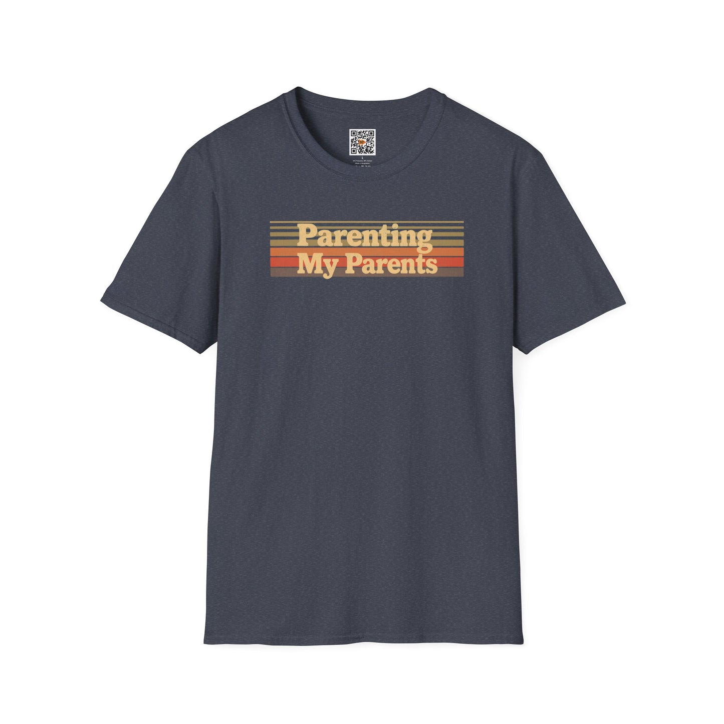 Parenting My Parents Retro T-Shirt — Personalize the Back (Caregiver Tee)