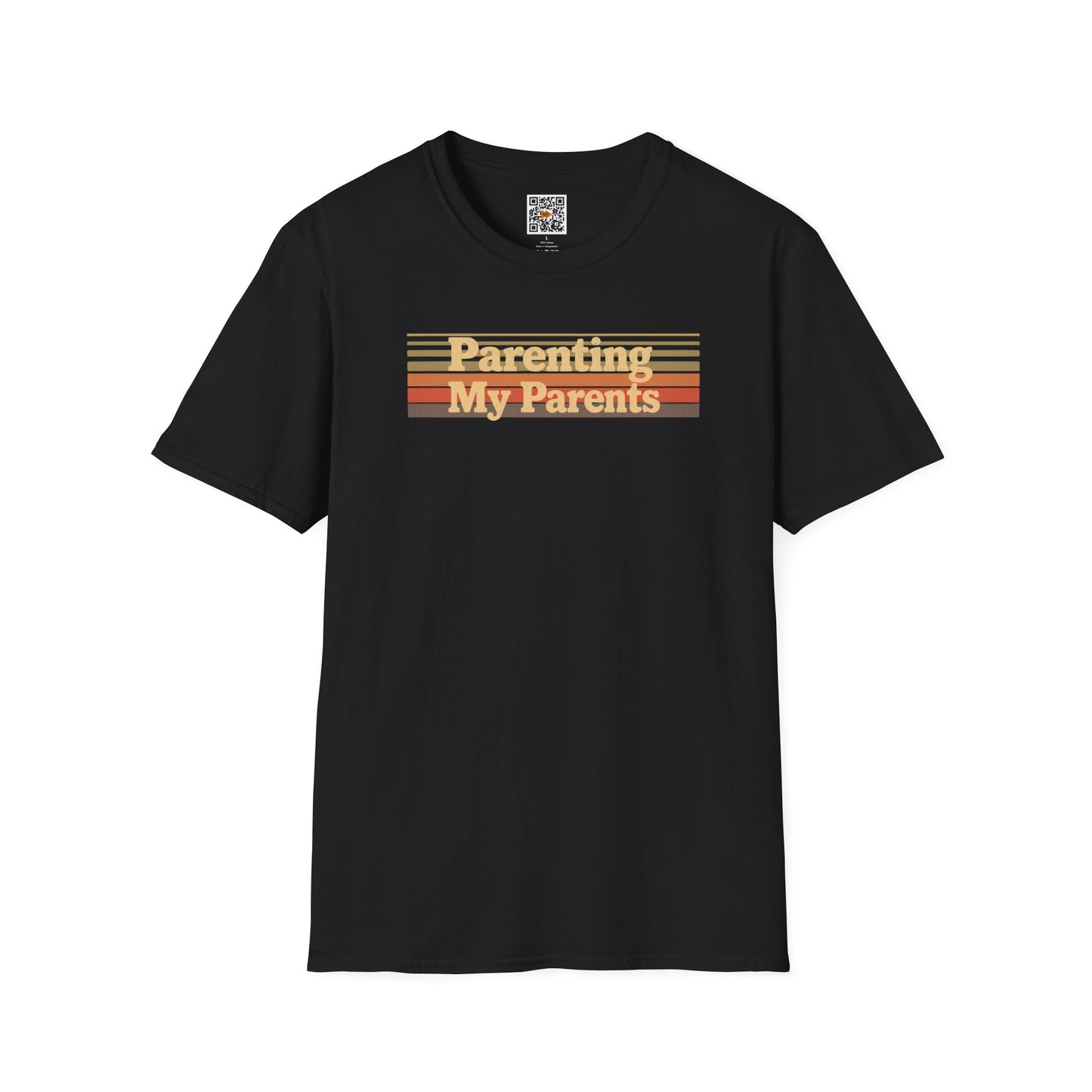 Parenting My Parents Retro T-Shirt — Personalize the Back (Caregiver Tee)