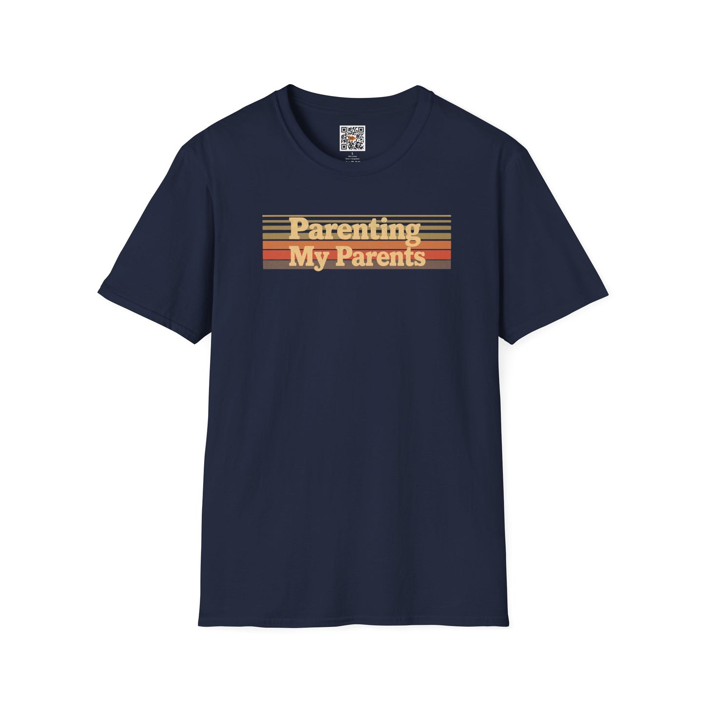 Parenting My Parents Retro T-Shirt — Personalize the Back (Caregiver Tee)