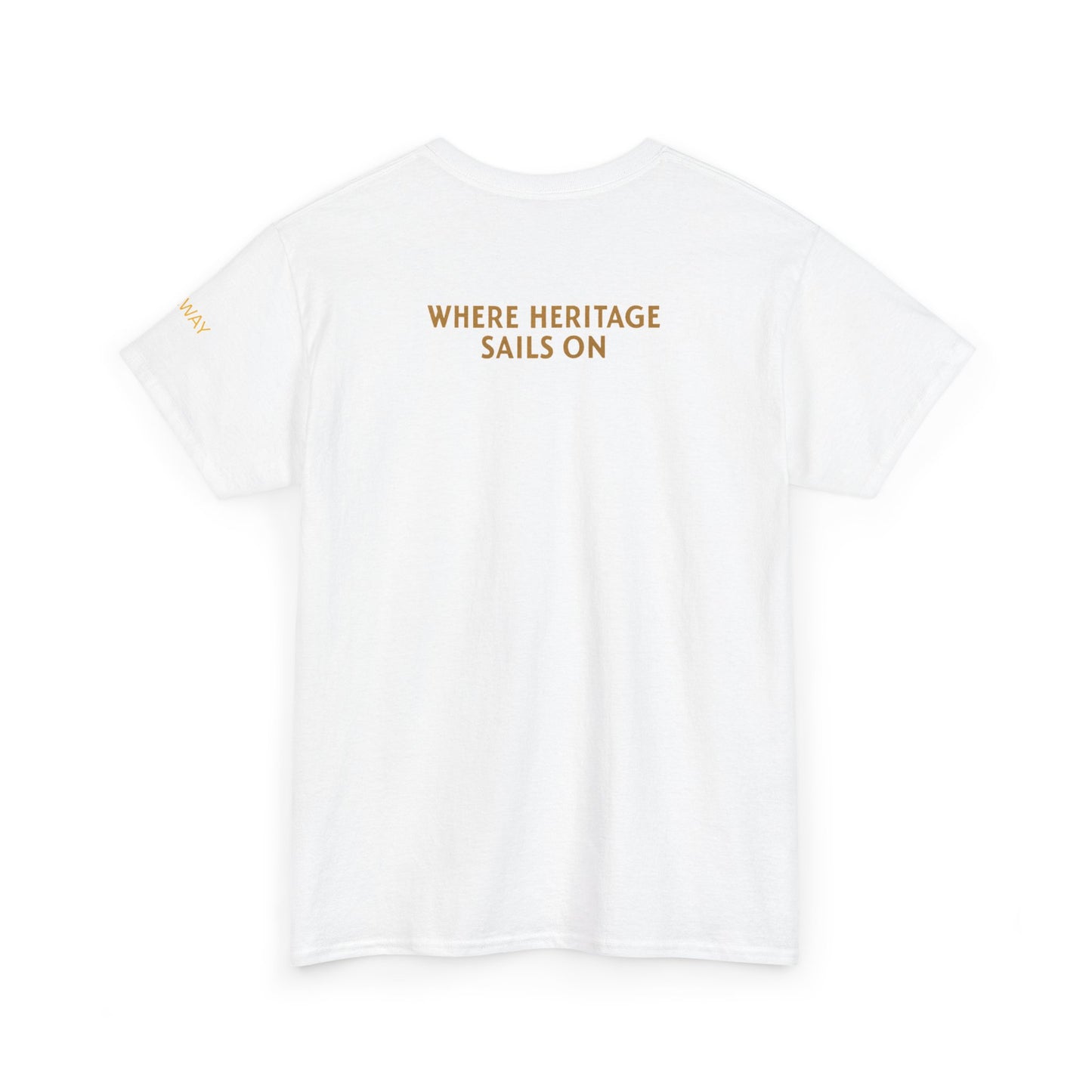 Galway Hooker Nautical T‑Shirt — "Heritage Sails On" Personalized Back & Sleeve Tee