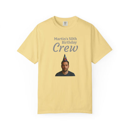 Personalized Birthday Photo T-Shirt — Custom Name & Message