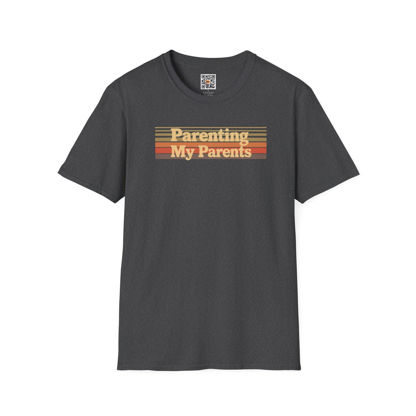 Parenting My Parents Retro T-Shirt — Personalize the Back (Caregiver Tee)